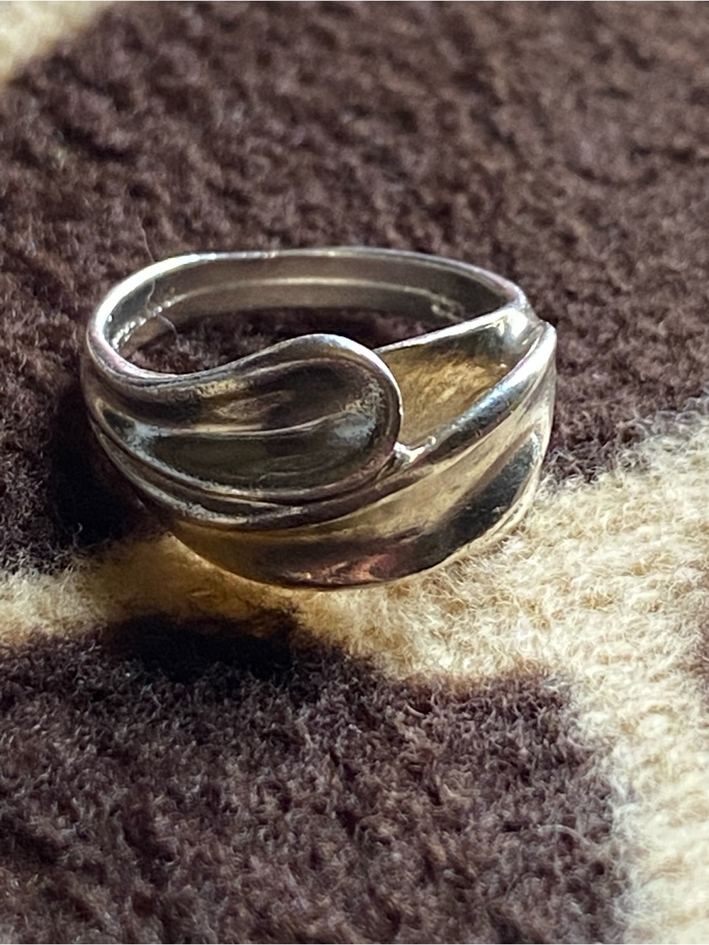 Gorgeous Vintage Cellini Sterling Modernist Ring
